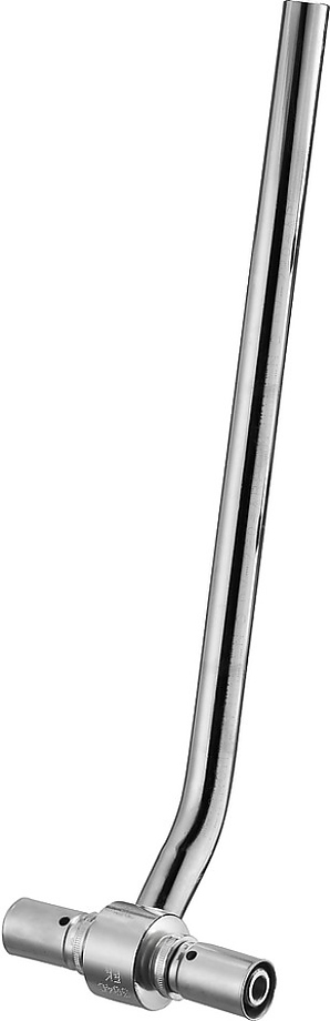 Cofit P 1515146, PN 10, 20х2.5 мм, с трубкой 300 мм для подключения отопительного прибора, латунь / медь, , никелированный