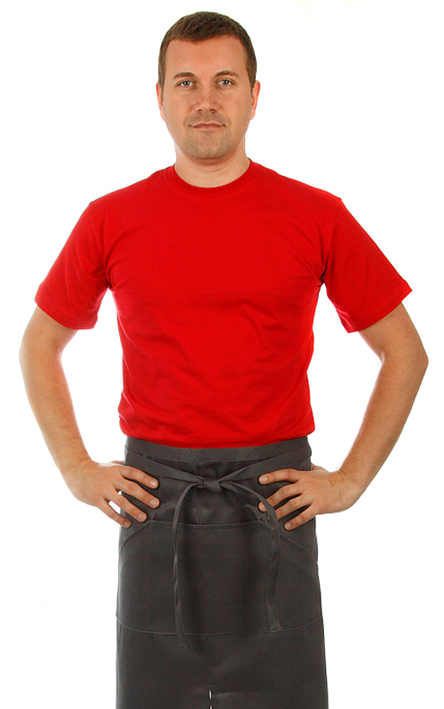 Футболка мужская красная с коротким рукавом, набор из 5 штук
