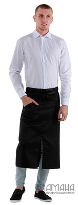 Рубашка мужская белая (Рост 175 размер 44), набор из 5 штук