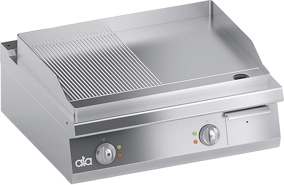 ELECTRIC GRIDDLE PLATE 1/2 SMOOTH 1/2 GROOVED COUNTERTOP