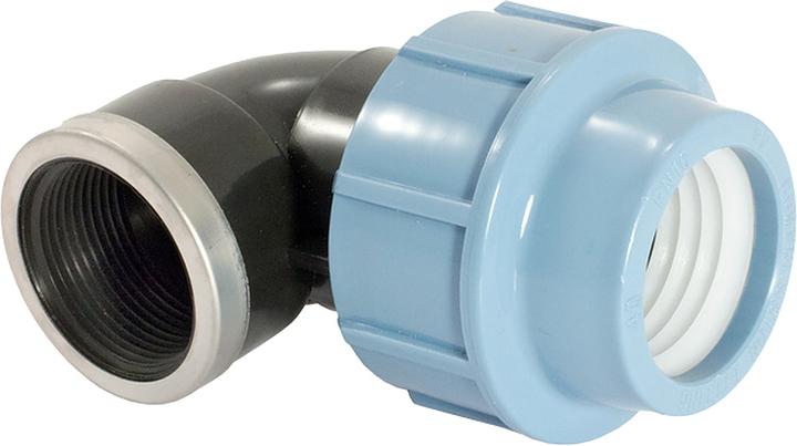 UNIPUMP для труб ПНД отвод 90 с внутренней резьбой D20x1/2"