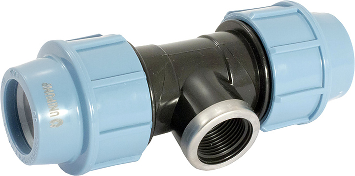 UNIPUMP для труб ПНД тройник с внутренней резьбой D20x1/2"