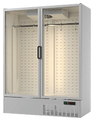 Шкаф холодильный ENTECO MASTER СЛУЧЬ 1400 ШСн со стеклянными дверьми универсальный - фото №2