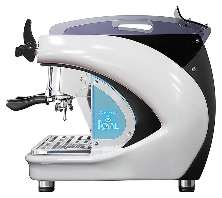 Кофемашина Royal Synchro T2 2GR SB Automatic Boiler 6LT бело-голубая - фото №2