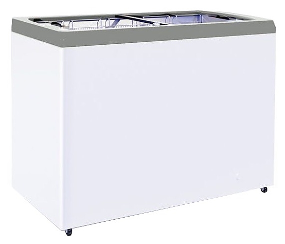 Ларь морозильный ITALFROST (CRYSPI) СF300F + 4 корзины, серый - фото №1