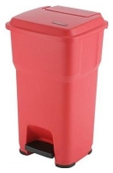 Контейнер для мусора Vileda Professional ГЕРА, 60 л, красный - фото №1