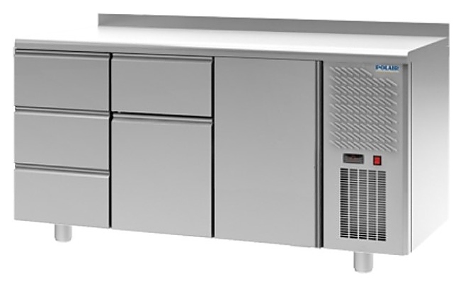 Стол холодильный POLAIR TM3GN-310-G с бортом - фото №1