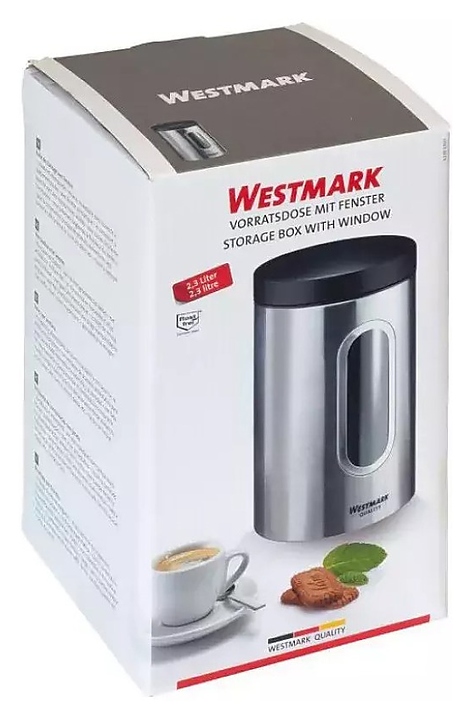 Банка для сыпучих продуктов Westmark 62372260, с окошком (объем 1800 мл., диам. 120 мм., высота 196 мм.) - фото №3