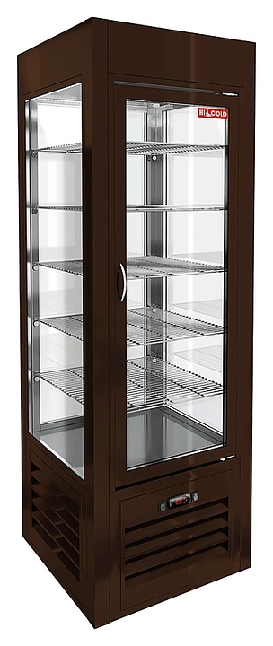 Витрина кондитерская HICOLD VRC 350 Sh Brown - фото №1