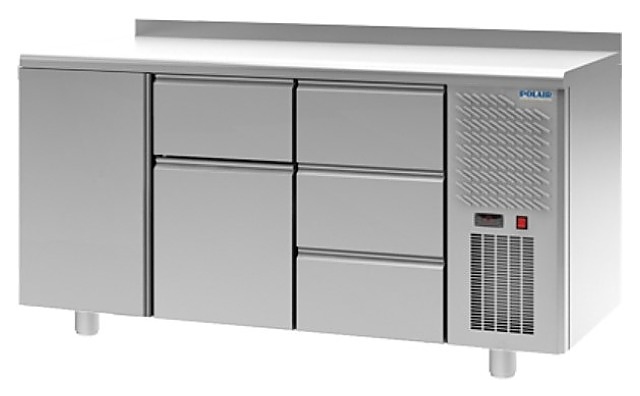 Стол холодильный POLAIR TM3GN-013-G с бортом - фото №1