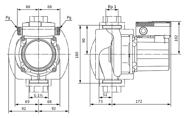 Циркуляционный насос Wilo TOP-Z 25/10 1х230 В - фото №2