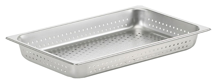 Гастроемкость EKSI 11040Е-PF GN 1/1-40 (530х325х40) перф., нерж. сталь - фото №1