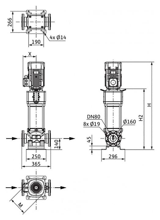 Центробежный насос Wilo Helix V 5206-2/25/V/KS - фото №2