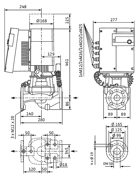 Циркуляционный насос Wilo Stratos GIGA 50/1-50/4,2-R1 - фото №2