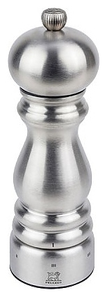 Мельница для соли Peugeot Paris Chef u'Select 32487, 59х180 мм, бук / металлический измельчитель, серебряная - фото №1