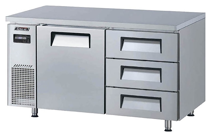 Стол холодильный Turbo air KUR15-3D-3 750 мм - фото №1