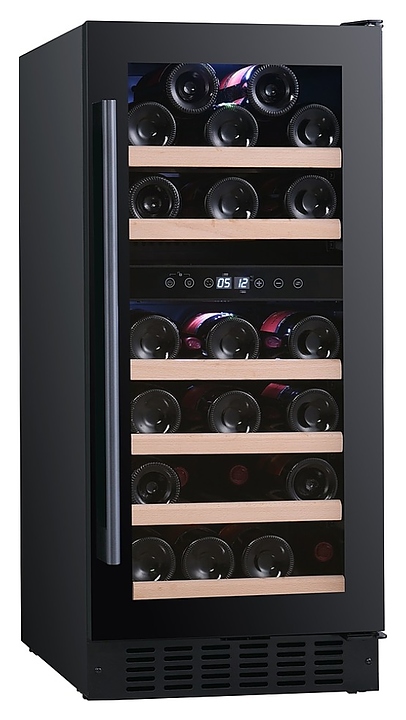 Винный шкаф Temptech Prestige PRESQ38DB двухзонный черный - фото №3