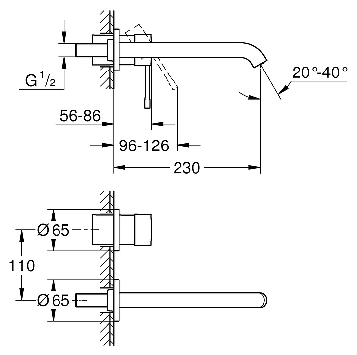 Смеситель GROHE Essence 19967001 - фото №2