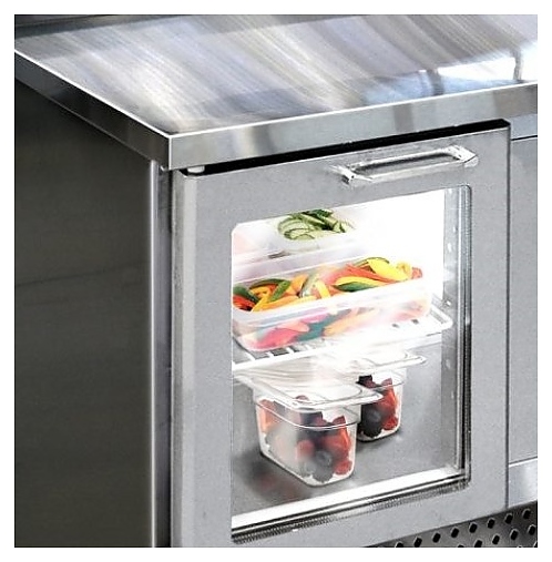 Стол холодильный Finist СХСпц-700-2, среднетемпературный, с боковым расположением агрегата, для пиццы - фото №14