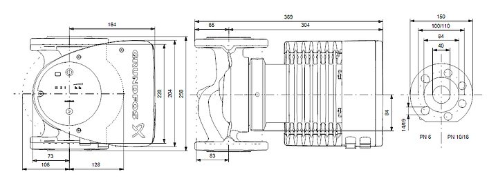 Циркуляционный насос Grundfos MAGNA1 40-180 F - фото №8