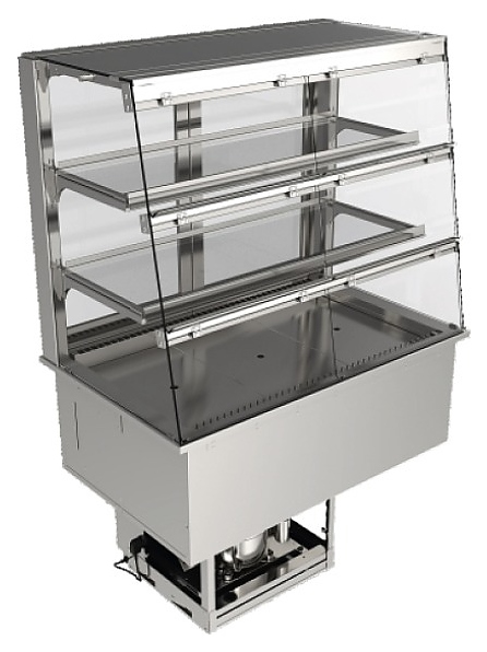 Витрина холодильная BSV-inox VRS 3G/9 - фото №1