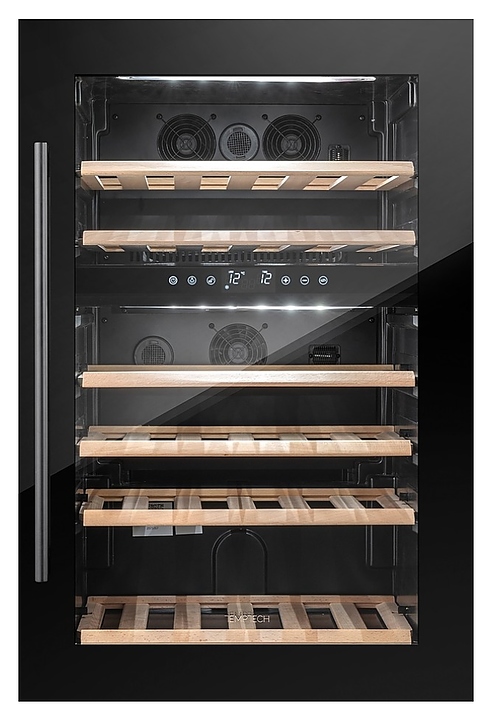 Винный шкаф Temptech Oslo OZ90DB двухзонный черный - фото №4