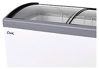 Ларь морозильный Снеж МЛГ-350 с вентилятором, серый - фото №2
