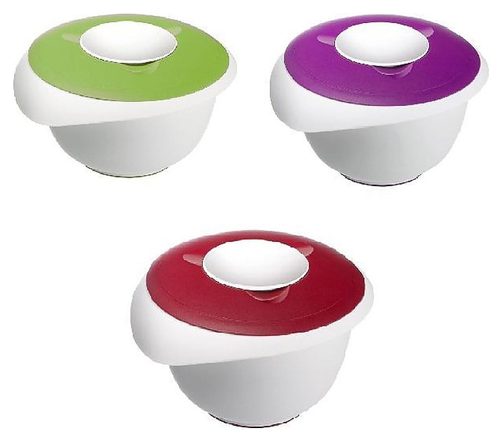 Миска для смешивания Westmark с 2 крышками? 2,5 л., зеленая - фото №2