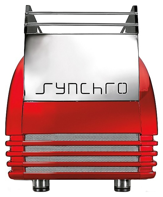 Кофемашина Royal Synchro 1GR Semiautomatic Boiler 4LT Motor-Pump inside оранжевая - фото №2