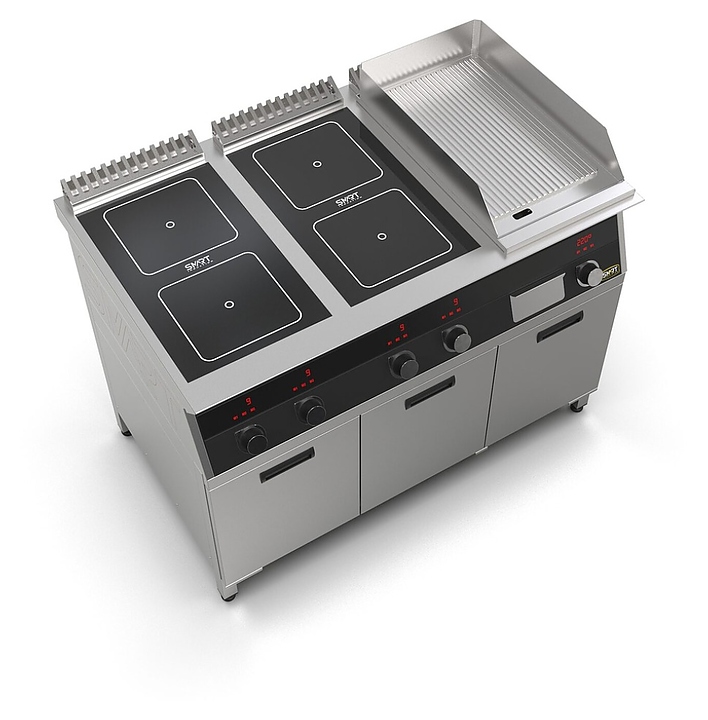 Плита индукционная комбинированная SMART INDUCTION K76-5KRB (с грилем) - фото №5