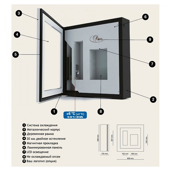 Винный шкаф IP Industrie QV12-B3150B - фото №4