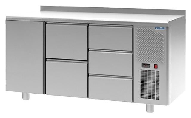 Стол холодильный POLAIR TM3GN-023-G с бортом - фото №1