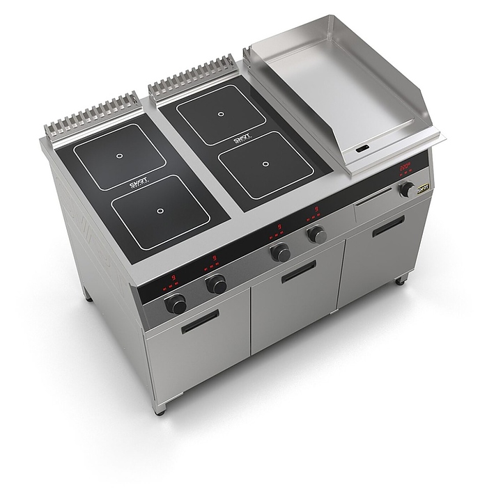 Плита индукционная комбинированная SMART INDUCTION K96-5KPN (с грилем) - фото №5