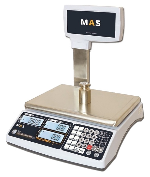 Весы торговые MAS MR1-15P - фото №1