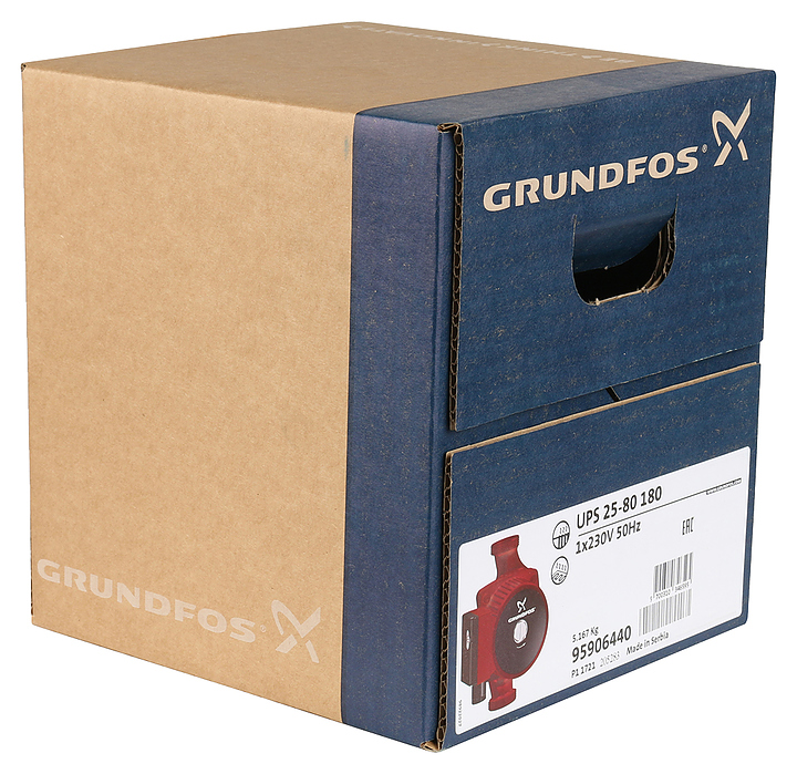 Циркуляционный насос Grundfos UPS 25-80 - фото №16