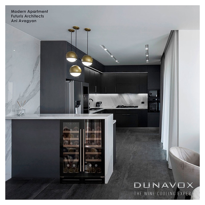 Винный шкаф Dunavox DAU-19.58B - фото №3