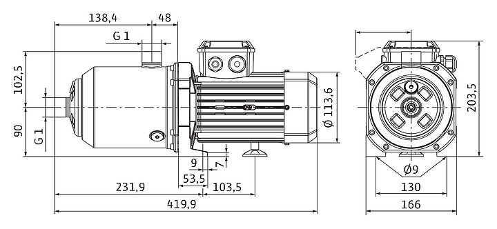 Циркуляционный насос Wilo MEDANA CH1-L.205-1/E/E/10T - фото №2