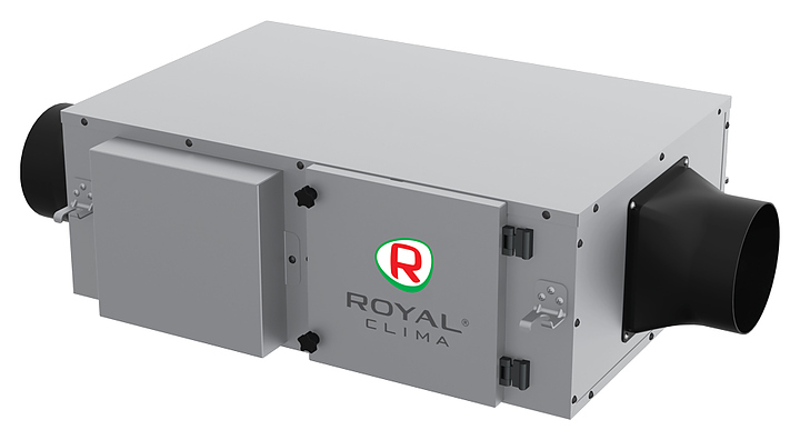 Установка приточная ROYAL Clima RCV-500 + EH-3400 - фото №1