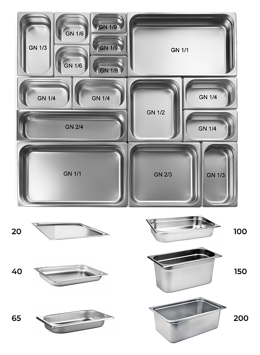 Гастроемкость CuisinAid CD-811-2 /10 GN 1/1-65 (530х325х65) нерж. сталь - фото №2