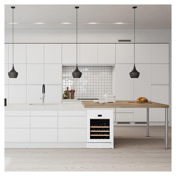 Винный шкаф Temptech Elegance EX60DRW белый - фото №3