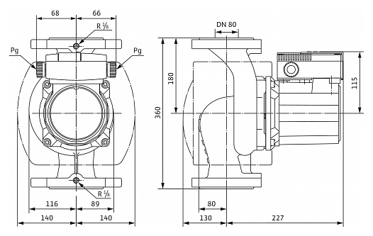 Циркуляционный насос Wilo TOP-S 80/7 3x400 B PN10 - фото №2