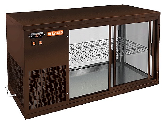 Витрина холодильная HICOLD VRL 900 L Brown - фото №1