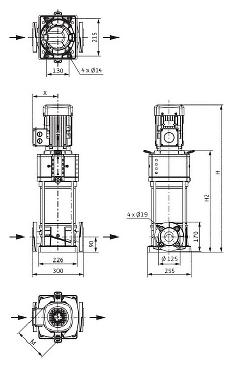 Центробежный насос Wilo Helix V 2203-1/16/E/KS - фото №2