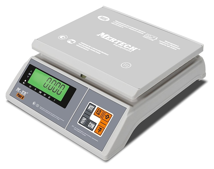 Торговые весы Mertech M-ER 326 AFU-15.1 Post II LCD - фото №1
