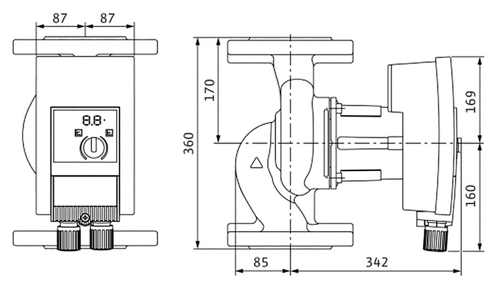 Циркуляционный насос Wilo Yonos MAXO 100/0,5-12 PN6 - фото №2