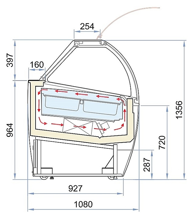 Витрина для мороженого ISA Millennium LX 220 - фото №9