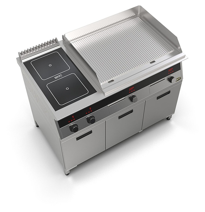 Плита индукционная комбинированная SMART INDUCTION K76-3KRRN (с грилем) - фото №5