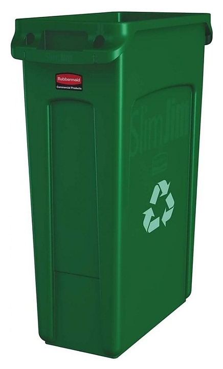 Контейнер для мусора Rubbermaid FG354007GRN зеленый - фото №1