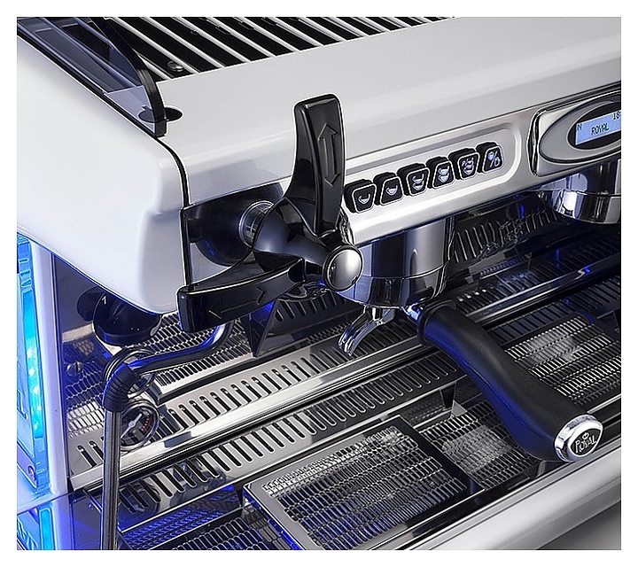 Кофемашина Royal Synchro T2 2GR SB Automatic Boiler 6LT черно-красная - фото №3