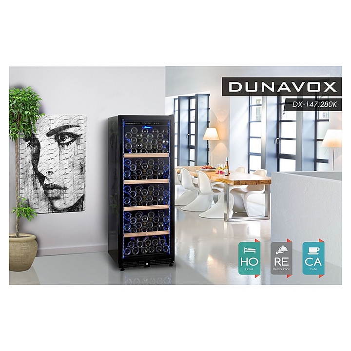 Винный шкаф Dunavox DX-147.280K - фото №2